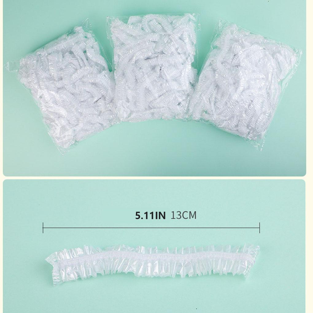 100X Food Cover Plastic Wrap Fresh Lids Reusable Washable Convenient Household Accessories Bowl Bottle Kitchen Gadget