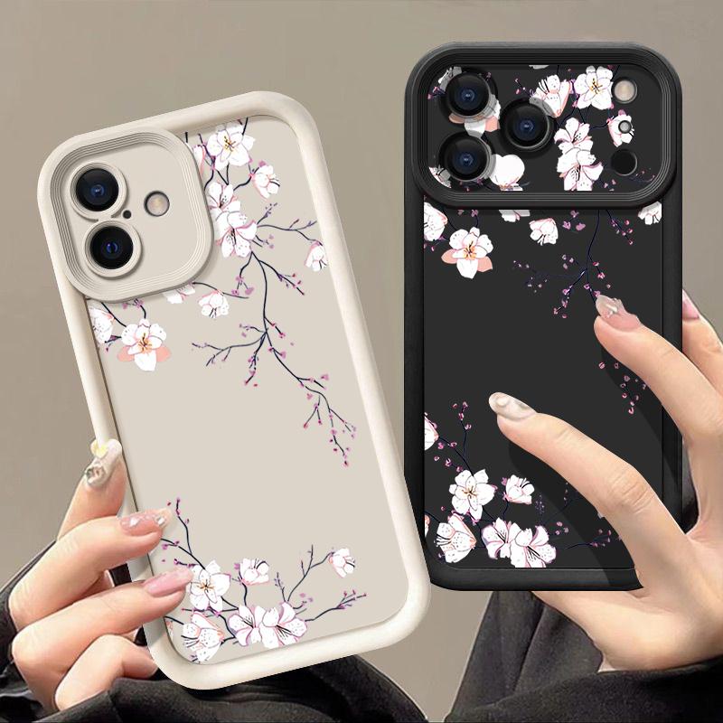 Litter Blumen Bedruckte Handyhülle Für iPhone 17 Pro Max Air 16 15 Pro Max 14 13 12 Pro Max 11 Transparent Weiche TPU Rückseite