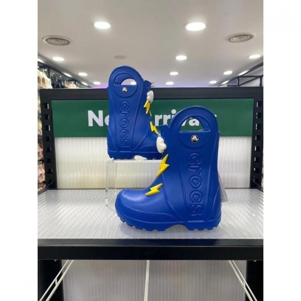 

Crocs Детские резиновые сапоги Handle It Lightning Bolt 210027 4kz Blue bolt/150