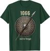 1066 Naefre Forgyt Glöm Aldrig Vikingaengland Historia T-shirt