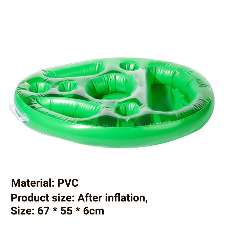 Summer Inflatable Float Beer Drinking Cooler Table Water Play Float Beer Tray Party Bucket Cup Holder for Swimming Pool Party