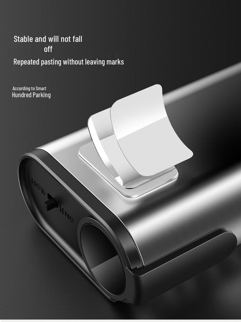 Solar-Powered Temporary Car Parking Number Plate with Hidden Phone Number