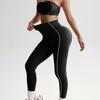 New Tube Top Sewn High Waist Fitness Hip Lift Tight High Elastic Yoga Trousers Sports Suit