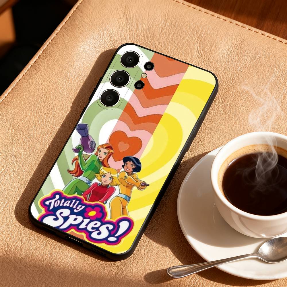 1 Stück T-Totally S-Spies Handyhülle Für Samsung S26,S25,24,23,22,30,21,10,9,Ultra,Plus,Lite,FE Weiche Schwarze Hülle