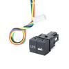 1PC Car Dual Switch Fan Light LED DRL Front Rear Fog Light Switch Button with Wire Fit For Nissan X-TRAIL 2023 Accessories