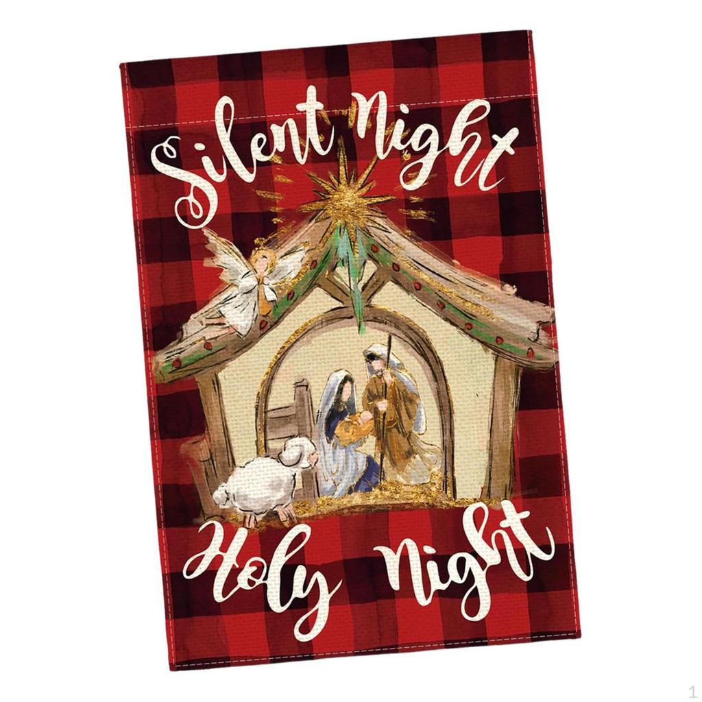 Christmas Decorative Garden Flag Banner Vertical Lightweight Home Decoration