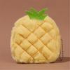 Novelty Plush Fruit Pouch Small Zippered Pocket Money Holder Kids Accessories