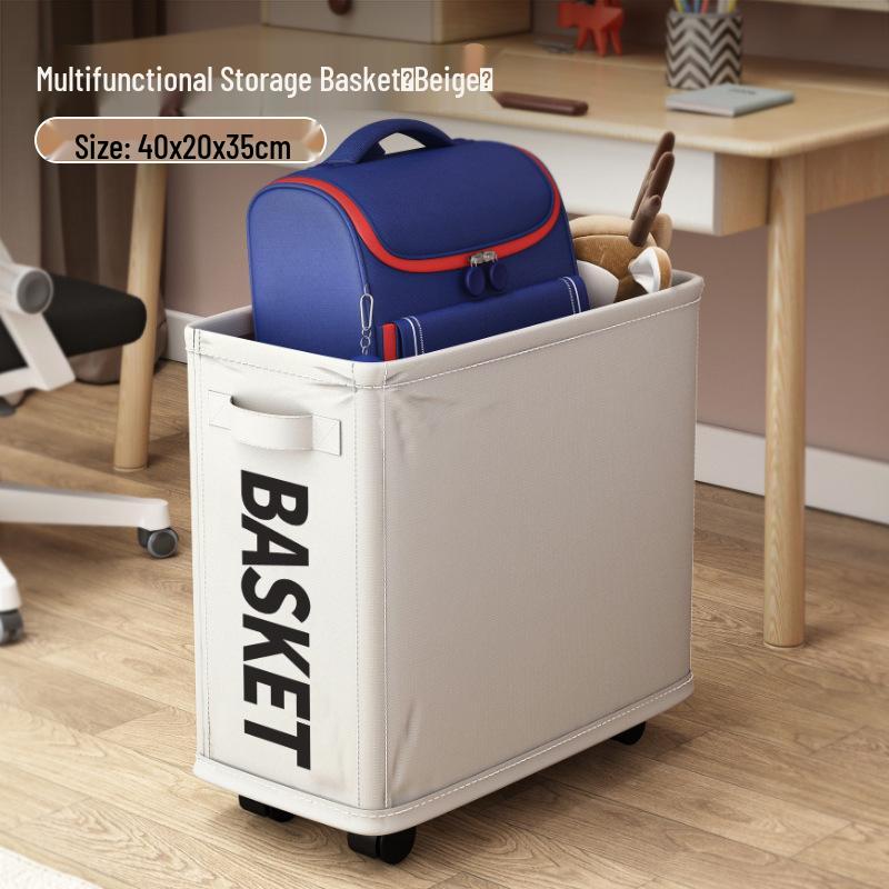 Складная тканевая корзина для белья на колесах - Хранение коврика для йоги и грязной одежды 1300₽