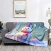 Hjemmedekorasjon plysj pledd sofateppe sengeteppe seng fluffy myke tepper dekor rutete moderne Halloween god jul vinter