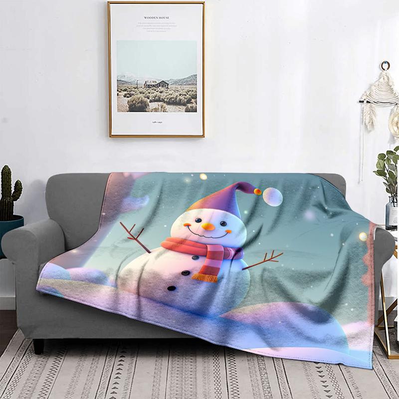 Hjemmedekorasjon plysj pledd sofateppe sengeteppe seng fluffy myke tepper dekor rutete moderne Halloween god jul vinter