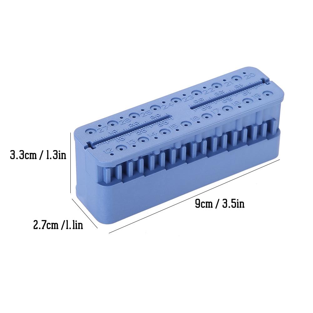 Dental Endo Block Files Measuring Tools Endodontic Ruler Test Board