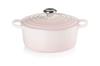 Cocotte Ronde 24 Cm Shell Pink Gas IH Oven Compatible