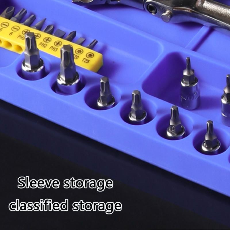 Easy to Clean Silicone Tool Tray Holder Flexible Organizers For Efficient Installation And Repair In Various Environment
