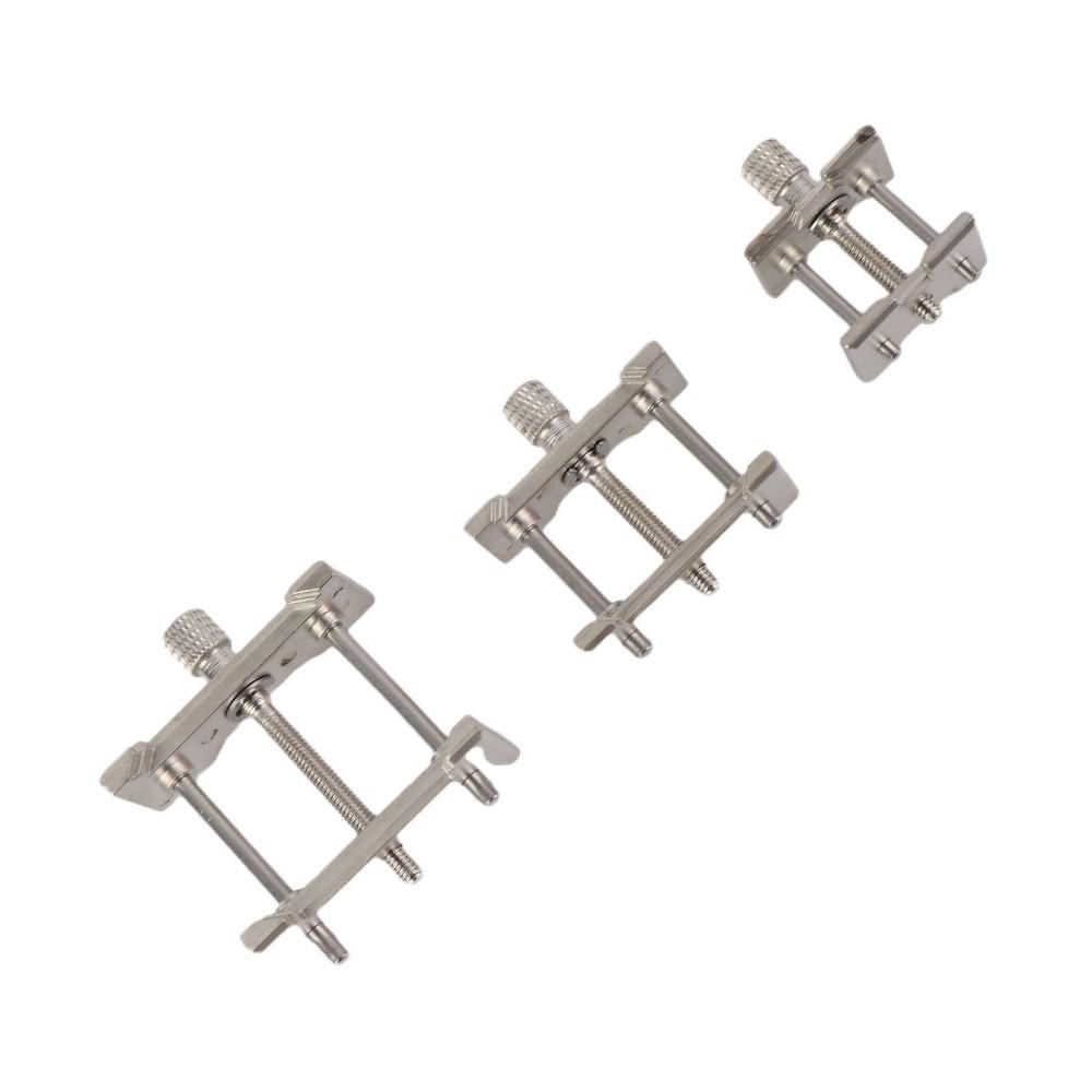 3pcs Silver Watch Movement Holder Metal Material Movement Fixed Base  Watch Repair