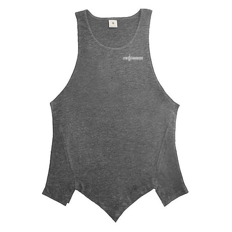 Pánské oblečení na tělocvik léto Příjemné k pokožce a měkké trička bez rukávů prodyšné volné móda nepravidelný lem Bodybuilding tílka