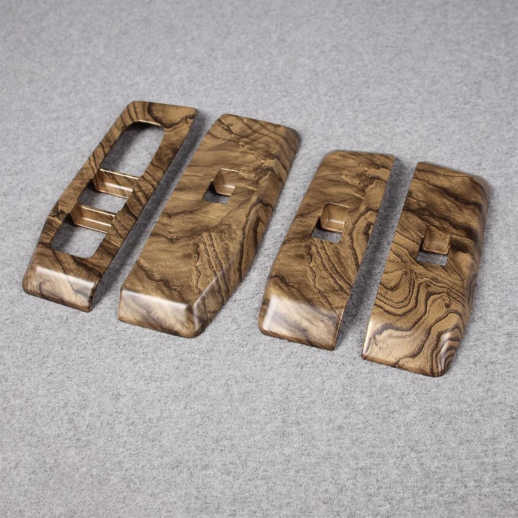 RUIQ Toyota Land Cruiser 250 Series Interior Door Window Button Switch Panel Cover Specially Designed for the Toyota Land Cruiser 250 Wood Garnish,