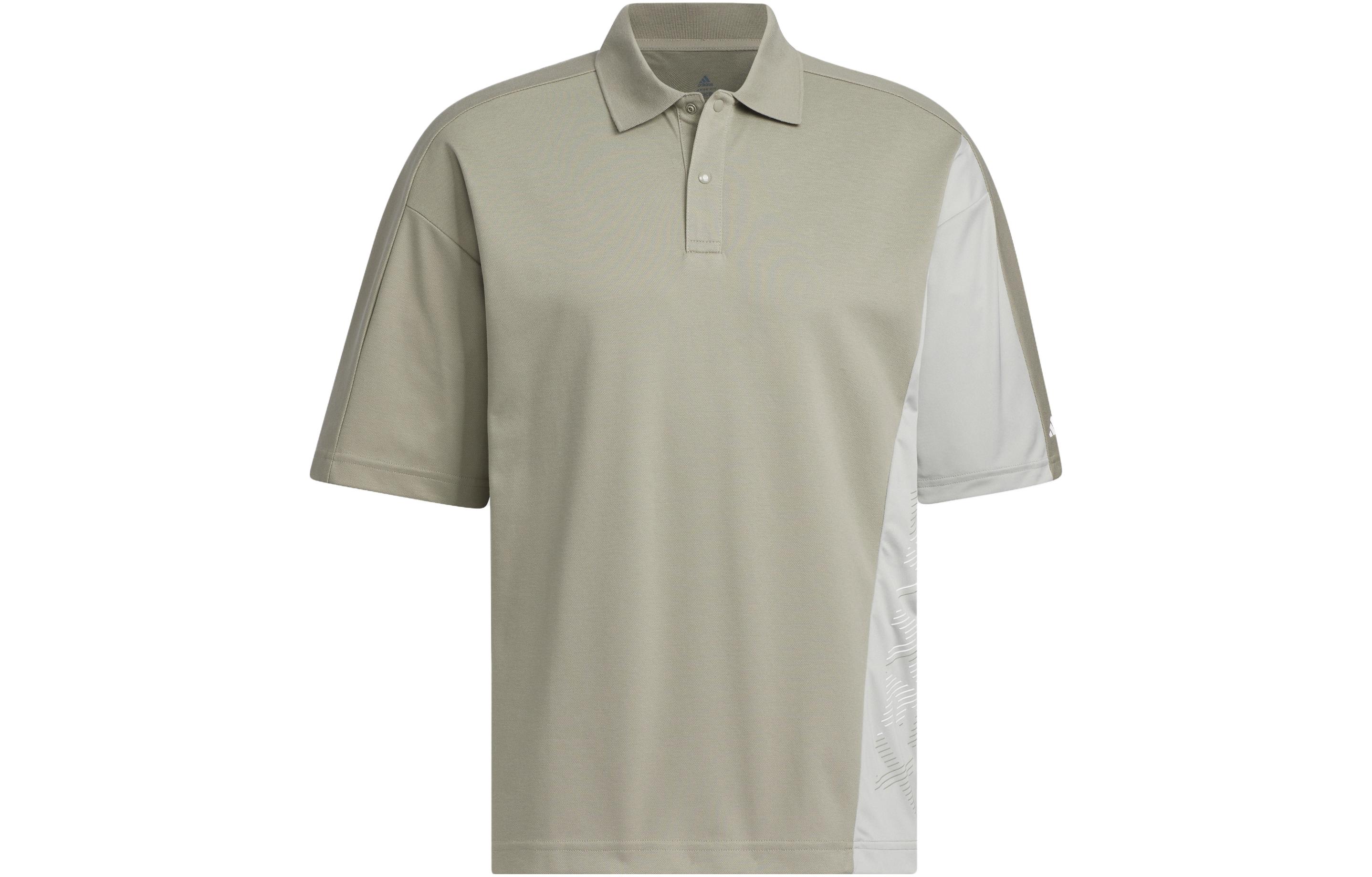 Adidas Polo Shirt Men s Pebble Silver Gray IC4420 L