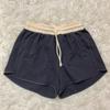 Contrasting Color Splicing Sports Shorts Women's New Summer High Waist Loose and Thin Small Relaxed Versatile Drawstring Hot Pants