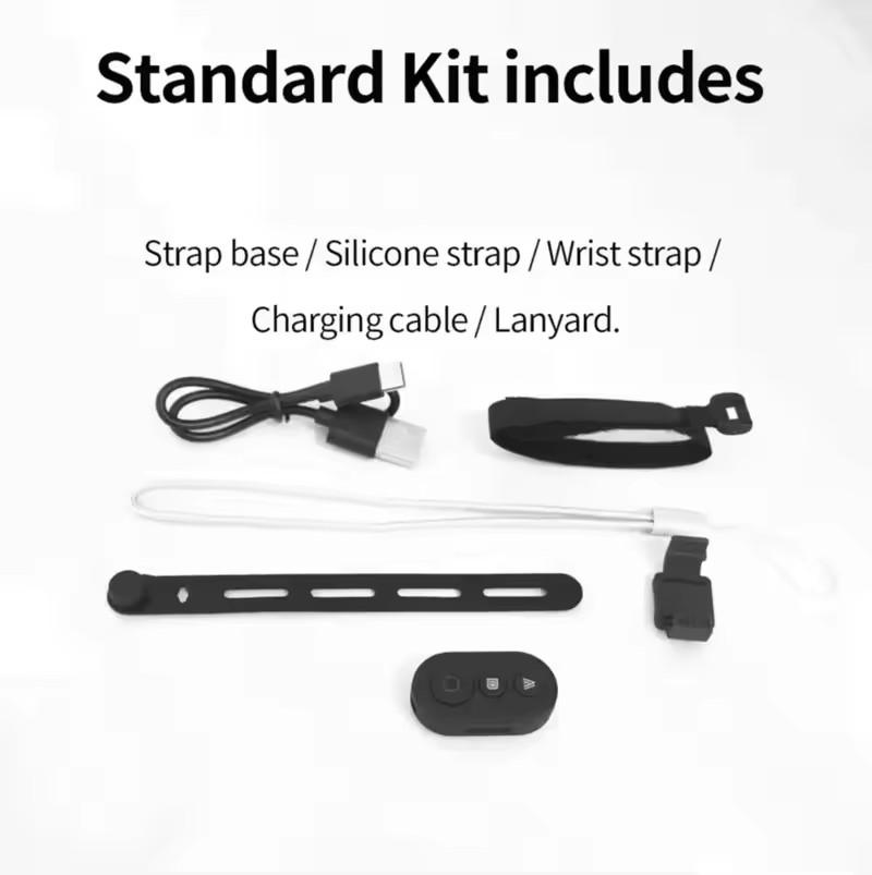 

Беспроводной умный Bluetooth пульт дистанционного управления для GoPro Insta360 X5 X4, кнопка спуска затвора для фотографии, контроллер для камеры, телефона чёрный