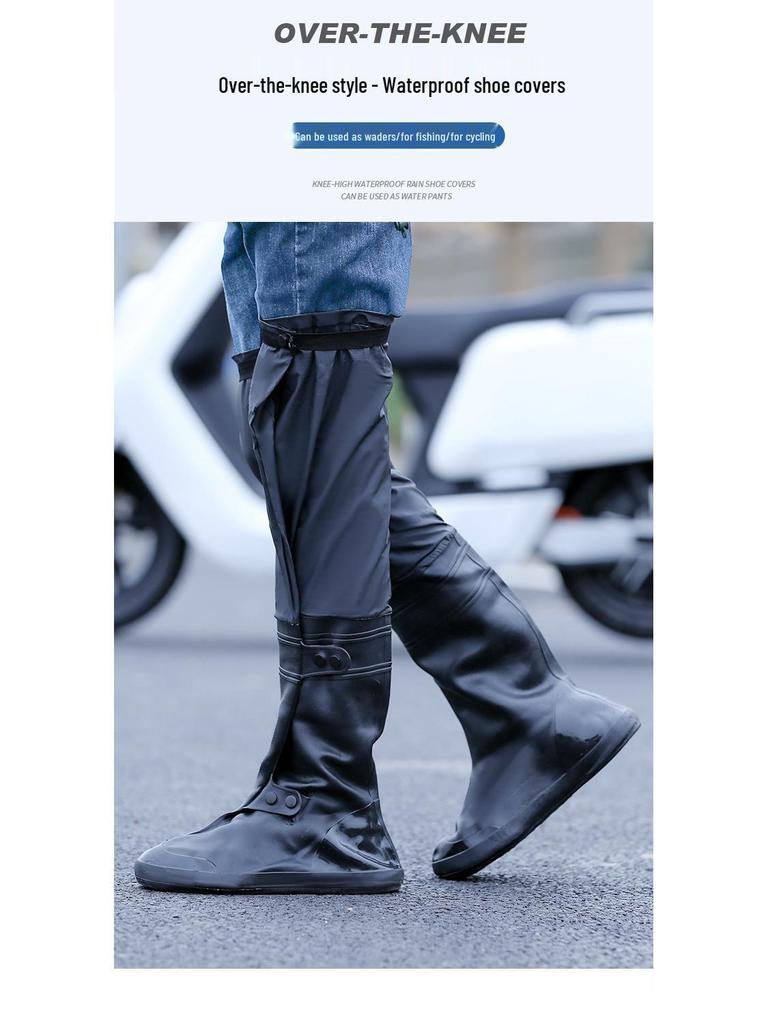 Нескользящие водонепроницаемые резиновые сапоги выше колена и комплект вейдерсов для мужчин и женщин