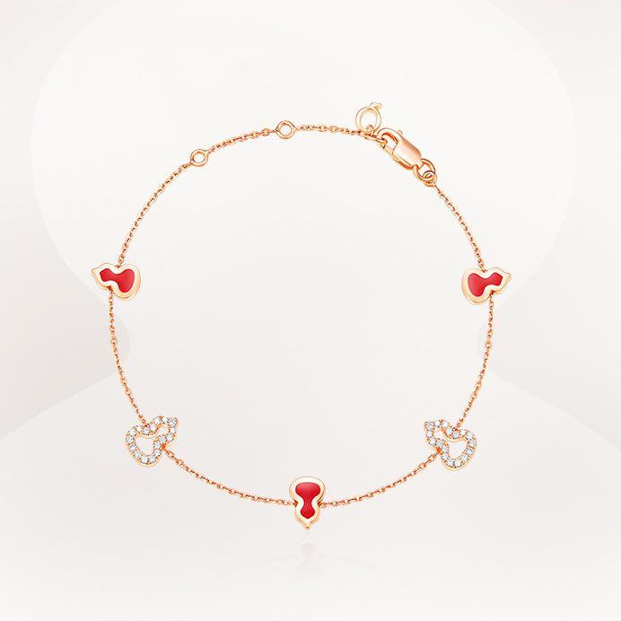 Luxury Women's Gourd Bracelet: Silver-Gilt, Mother-of-Pearl, Agate Jewelry, Unique Bangle, Handcrafted Design.