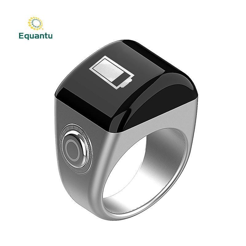 Equantu Smart Counting Alarm Clock Ring - Ceramic, Zinc Alloy, Plastic Counter