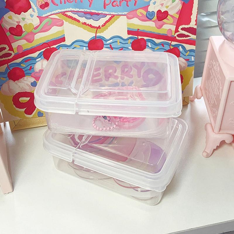 Transparent Plastic Storage Box Photocards Small Card Storage Box Organizer Kpop Photocard Storage Box Small Card Storage Box