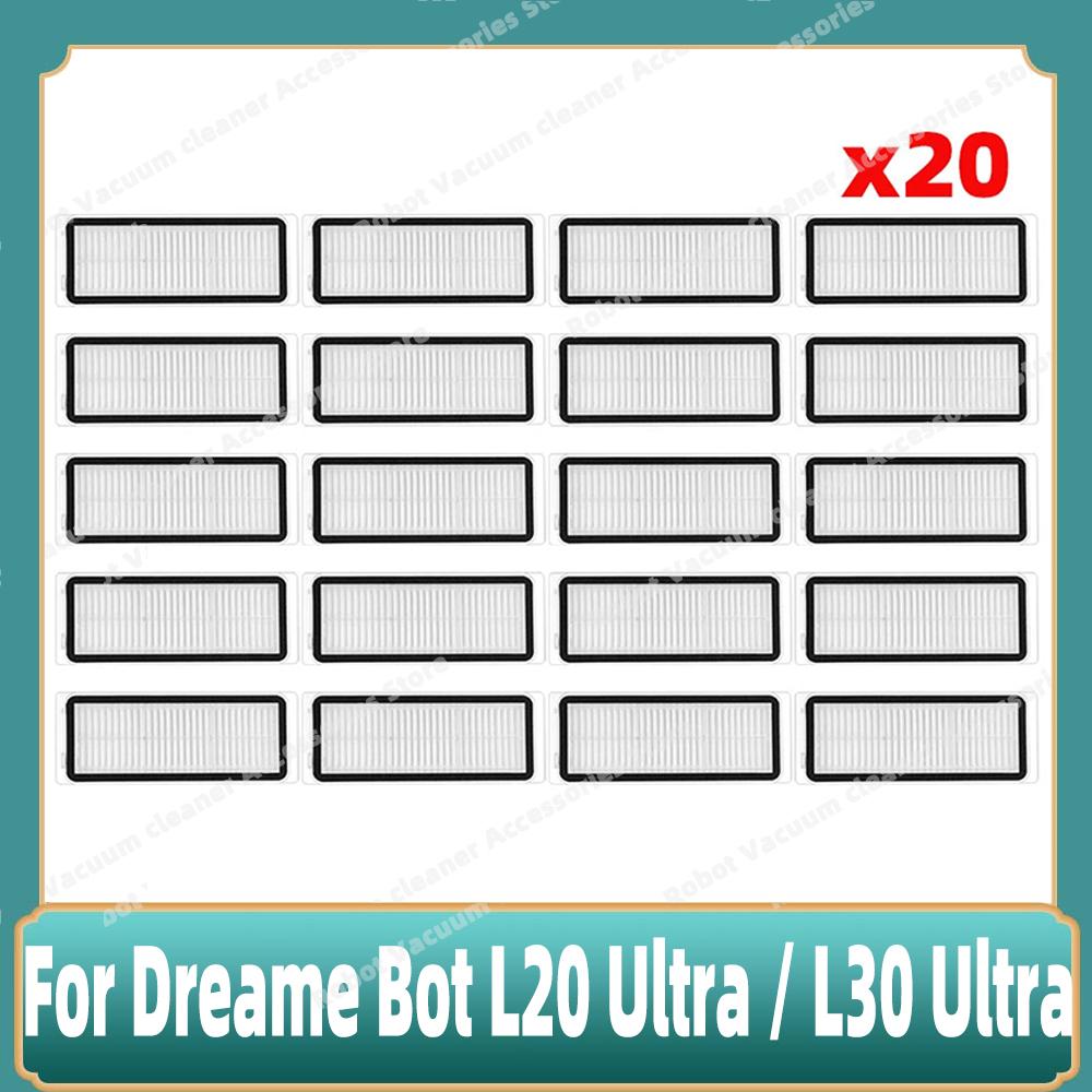 Fit For Dreame Bot L20 Ultra / L30 Ultra / X20 Pro Supplies Accessories Main Side Brush Mop Cloths Hepa Filter Dust Bags Parts