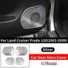 For 2003-2009 Toyota Land Cruiser Prado LC120 J120 Door Speaker Cover Trim Stainless Steel Interior Decoration Accessories
