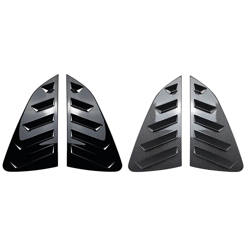 2pcs Car Rear Side Window Trim Spoiler For Volkswagen Polo MK6 Polo 2018+ Window Shutter Cover Louver Air Vents