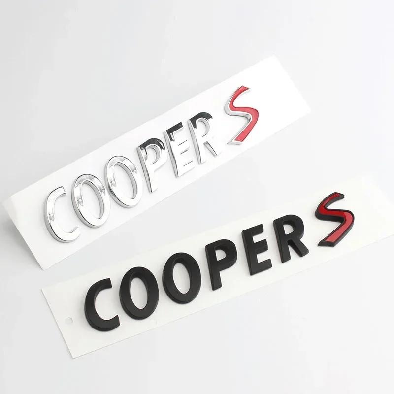 3D ABS Chrome Car Letters Rear Trunk Mini Cooper S Emblem Badge Sticker For Mini Cooper S R56 R50 R53 F56 F55 R60 Accessories lzkpf00