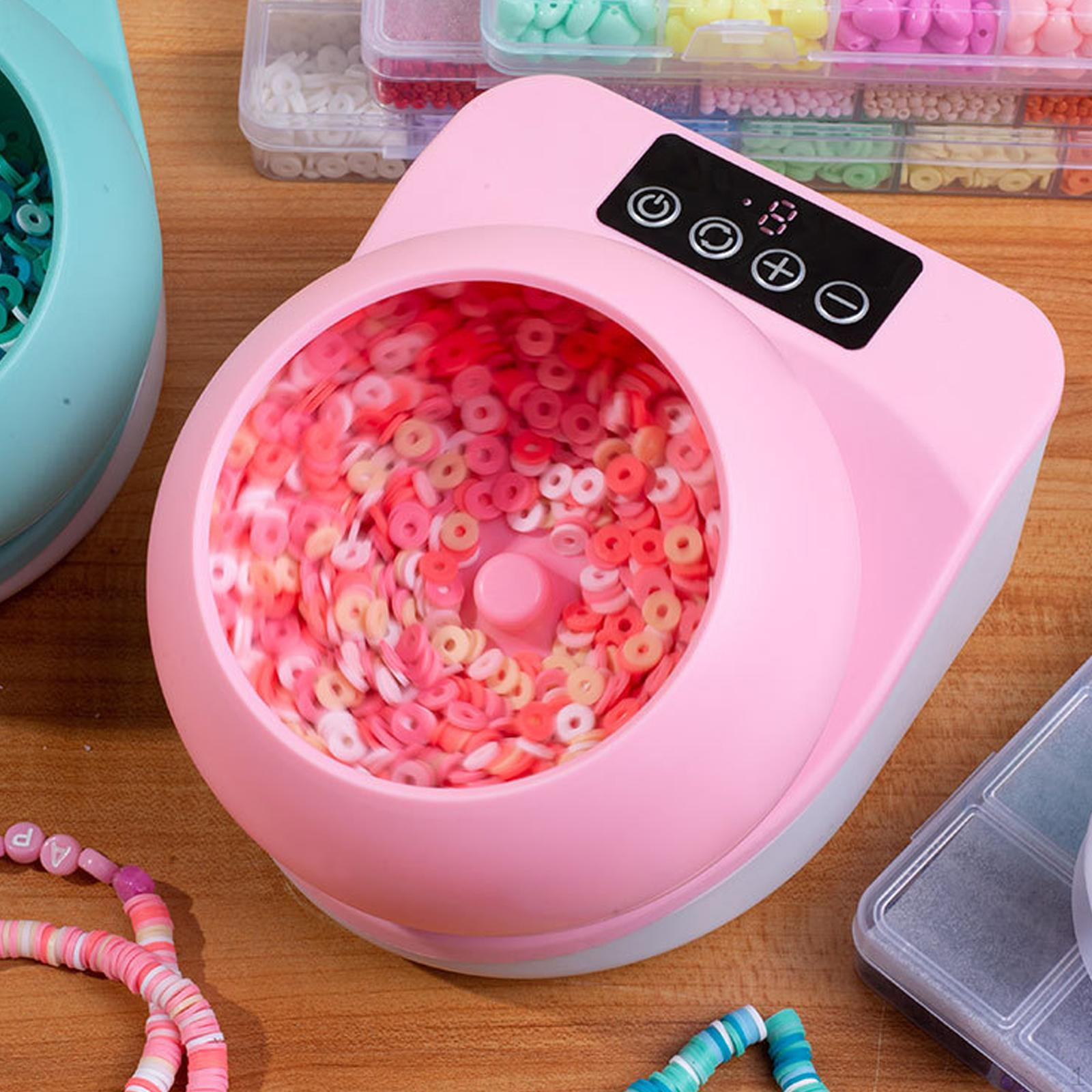 

Электрический прядильщик бисера, инструмент для нанизывания нитей, машина для нанизывания нитей для поделок и ювелирных изделий своими руками розовый