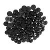 100 st Svampknapp Kupold sömnad Djurögon Docka DIY Craft Svart 12mm