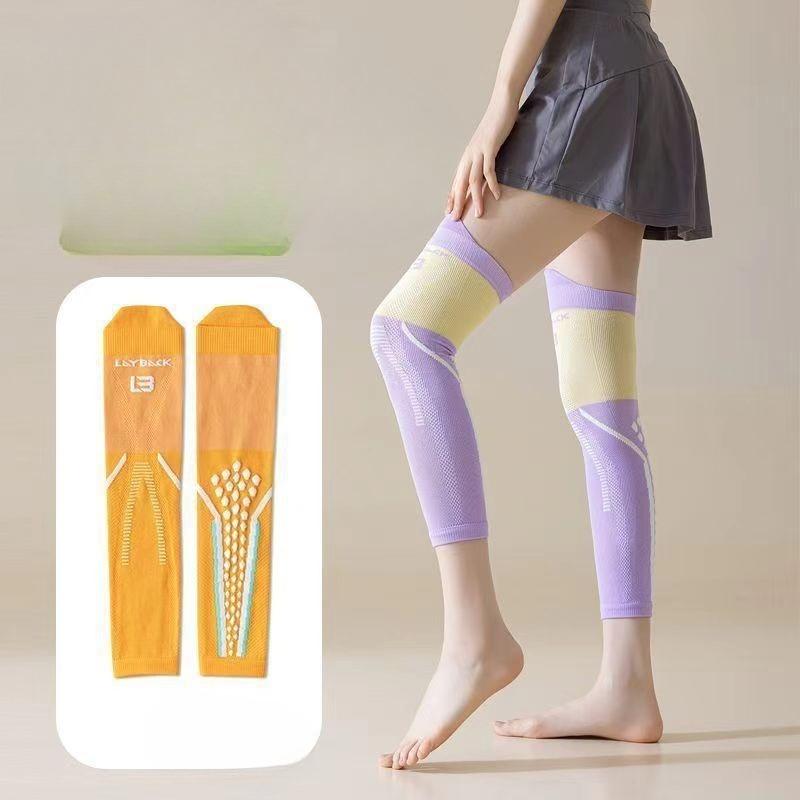 Summer Marathon Knee Pads, Compression Leg Protectors, Women's Cycling and Running Sports Pressure Stockings