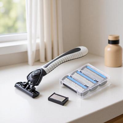 Men's Six-Layer Anti-Scratch Razor with German Craftsmanship - Stainless Steel Blades