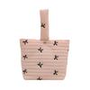 Fashionable and Casual Bow Embroidered Vegetable Basket Handbag for Women New Style Cute Portable Bucket Bag for Women