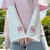 Women's Little Flower Anime Bell-Sleeve UV Protection Ice Sleeves for Summer - Loose Fit for Driving, Cycling & Outdoor Activities