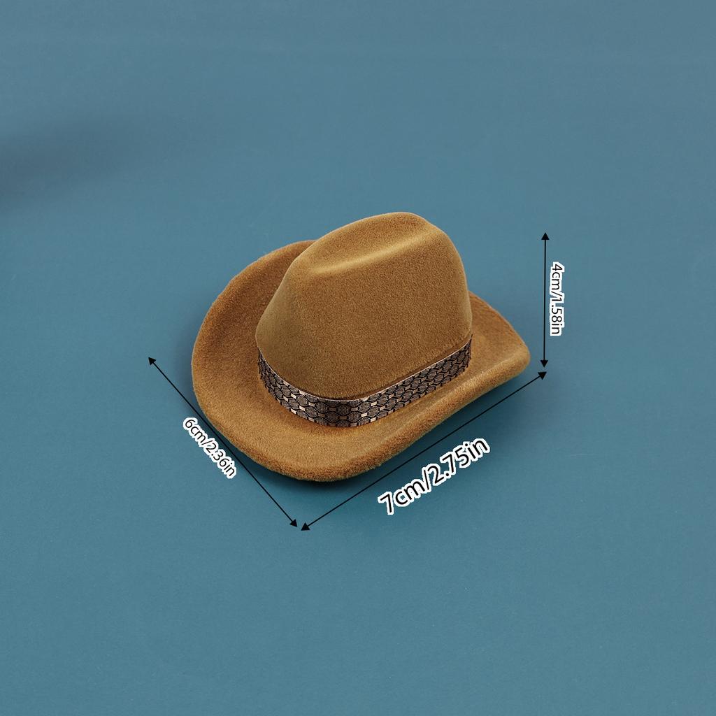 Personalized Cartoon Ring Box Western Cowboy Hat Box