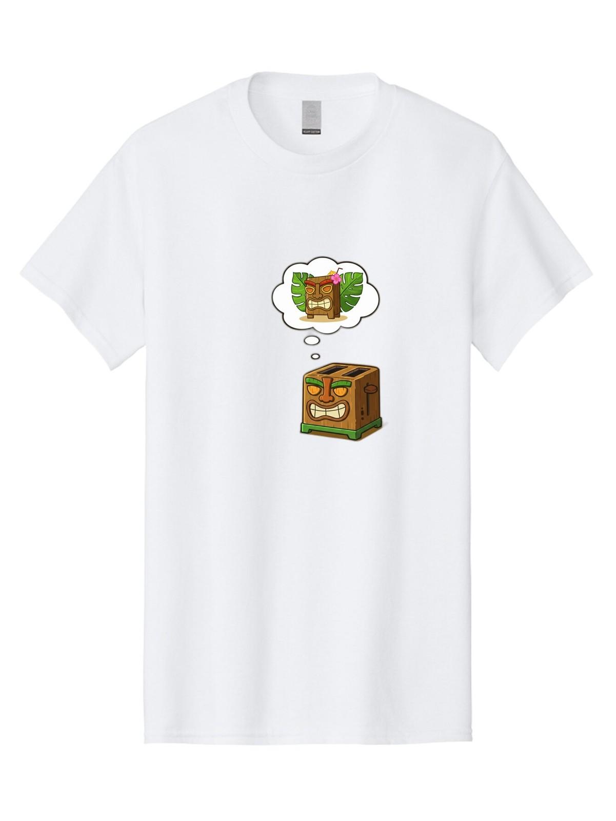 Tiki-Toaster Mens Graphic Tee, 100% Cotton, Casual Summer Wear S разноцветный