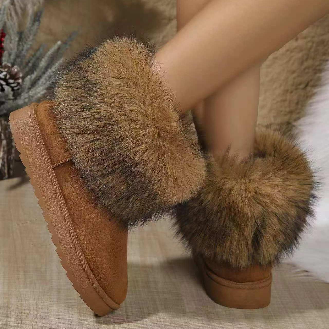 

Женские замшевые зимние ботинки больших размеров, повседневные короткие хлопковые ботинки на толстой подошве, плюшевые бархатные меховые туфли 36-43 38 жёлтый