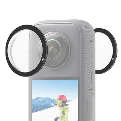 X3 Lens Guards Sticky PC Protective Cover Cap for Insta360 One X3 Waterproof 360 Action Camera  Lens Guards Accessories