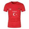 Ensemble Football - NPZ - Style Turquie - Rouge - Respirant - Maillot n°10