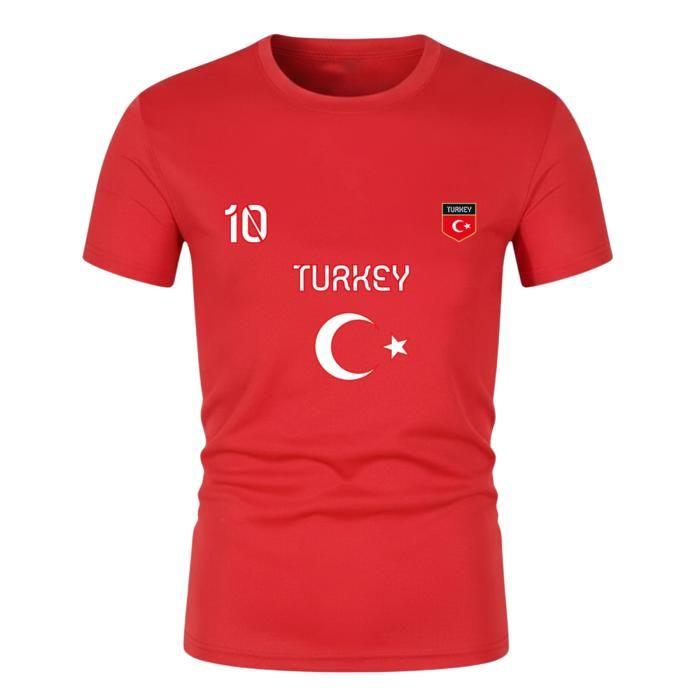 Ensemble Football - NPZ - Style Turquie - Rouge - Respirant - Maillot n°10