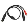 6.35mm Female To 6.35mm Female and RCA Male Cable Gold Plated 6.35mm Female To RCA Stereo Splitter Y Cable 19.7in