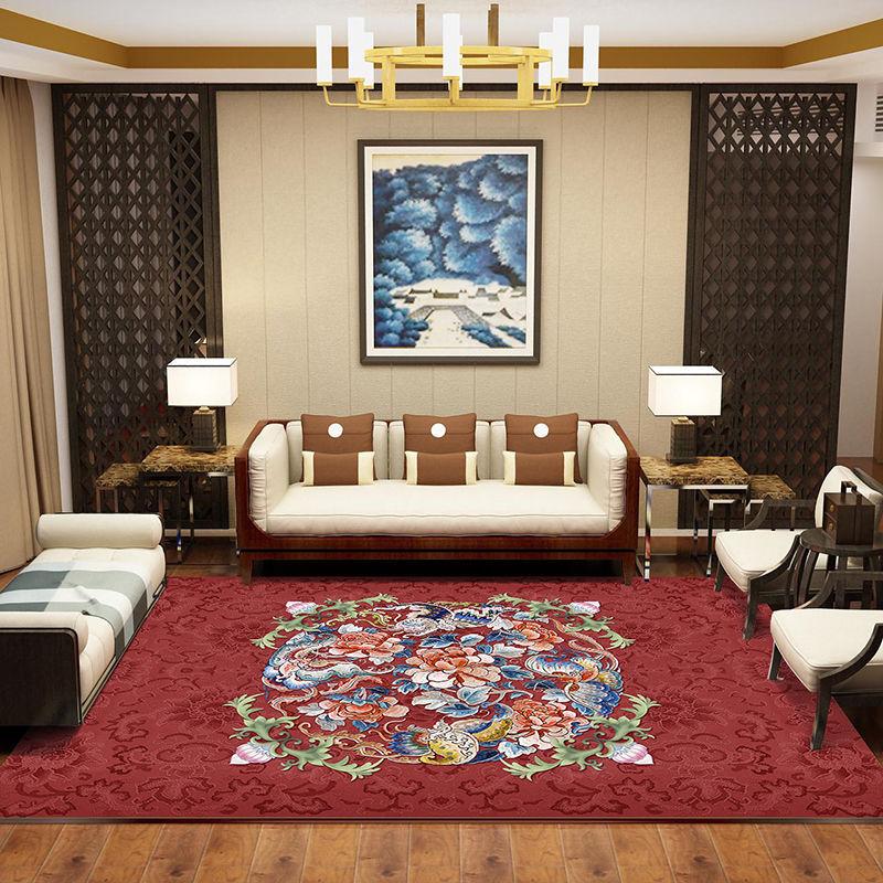 Chinese Style Corridor Aisle Carpet Hotel Hotel Stairs Non-Slip Floor Mats Home Entrance Carpet Custom Corridor Long Carpet