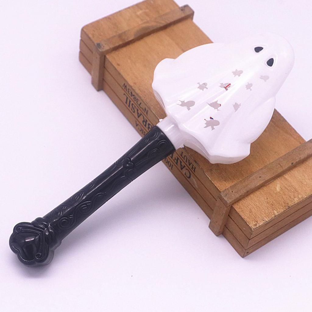 Halloween Glowing Pumpkin Head Witch Wand Horror Colorful