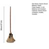 Retro Straw Witch Broom Electric Toy, with Touch Activated Swinging Prop, Spooky Secret Room Props Broom, for Halloween Party Courtyard Display Movie