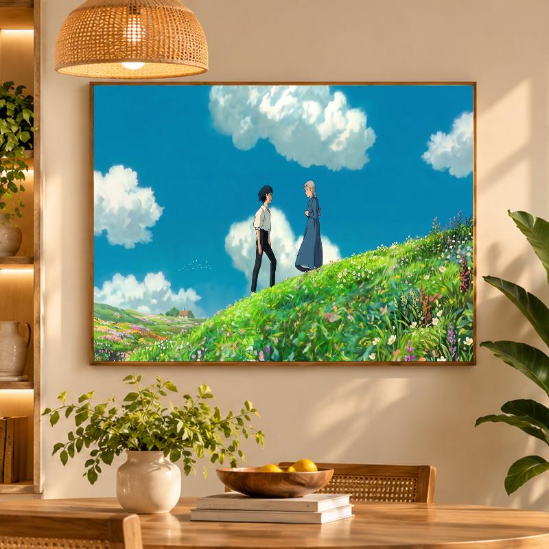 5D Diamond Painting Howl's Moving Castle DIY Full Drill Diamond Art Kit Home Decoration