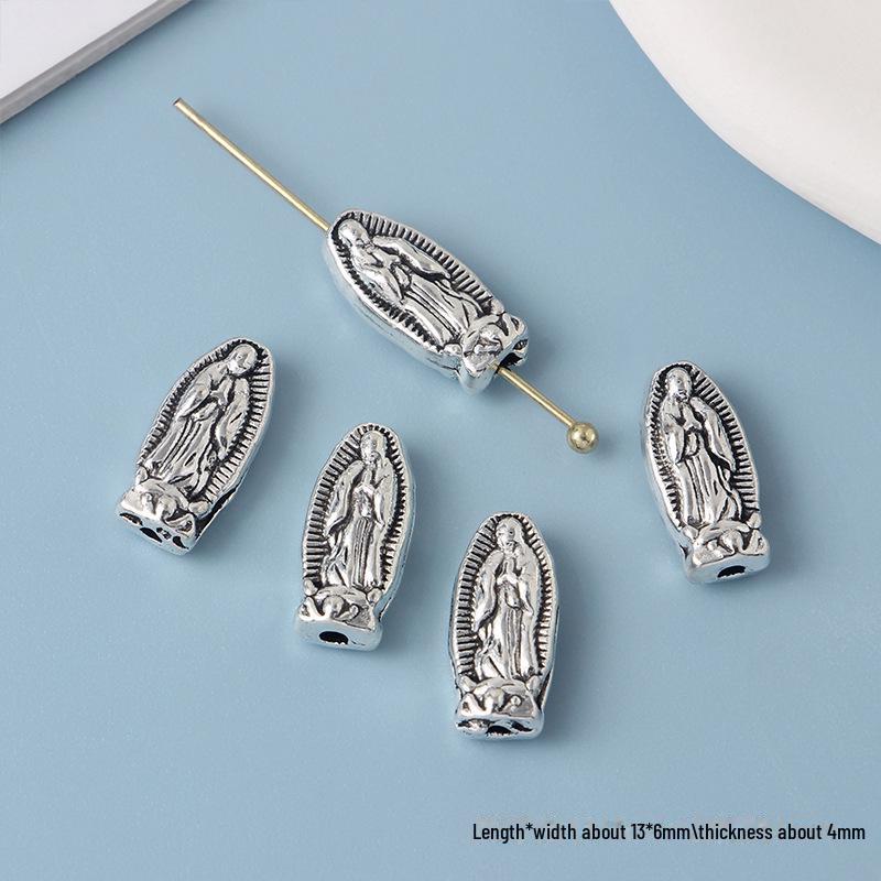 Συλλογή Κοσμημάτων με Χάντρες από Κράμα Cross Knight Our Lady: Χειροποίητα DIY βραχιόλια, κολιέ και σκουλαρίκια υλικά