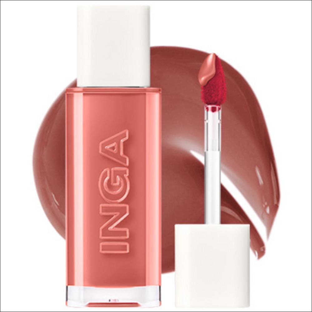 [INGA] Water Glow Lip Tint (4.5g) - 13 Colors | Long-Lasting Hydrating Glossy Tint, Non-Sticky Glass Skin Finish, K-Beauty